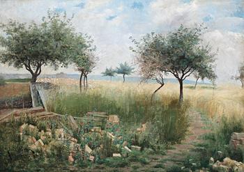 Julia Beck, "Högsommartid. Motiv från Rehn"/ "Motiv från Rehntrakten" (High summer. Scene from Rhine).