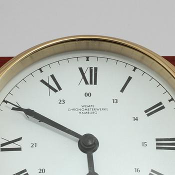 SKEPPSKLOCKA SAMT BAROMETER, Wempe, Hamburg, sent 1900- / tidigt 2000-tal.