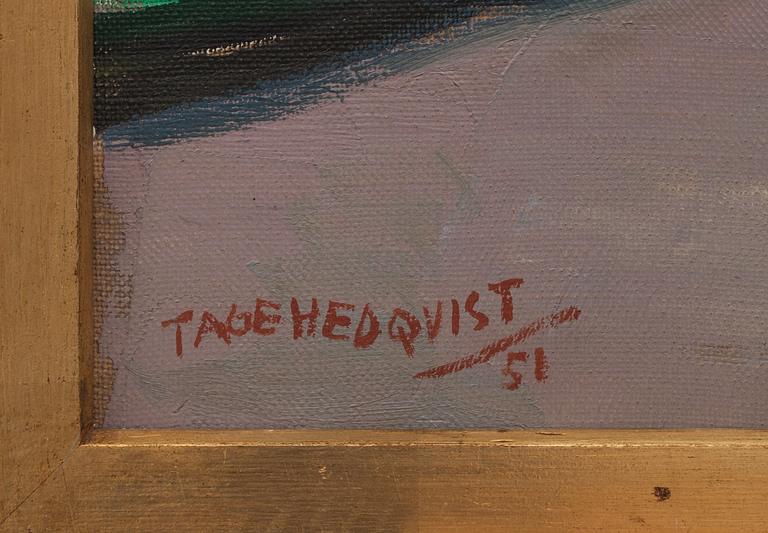 TAGE HEDQVIST, oljemålning på duk, signerad och daterad 51.