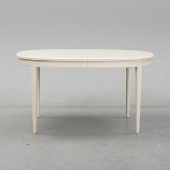 Carl Malmsten, A dining table with four chairs, Bodafors 1960's.