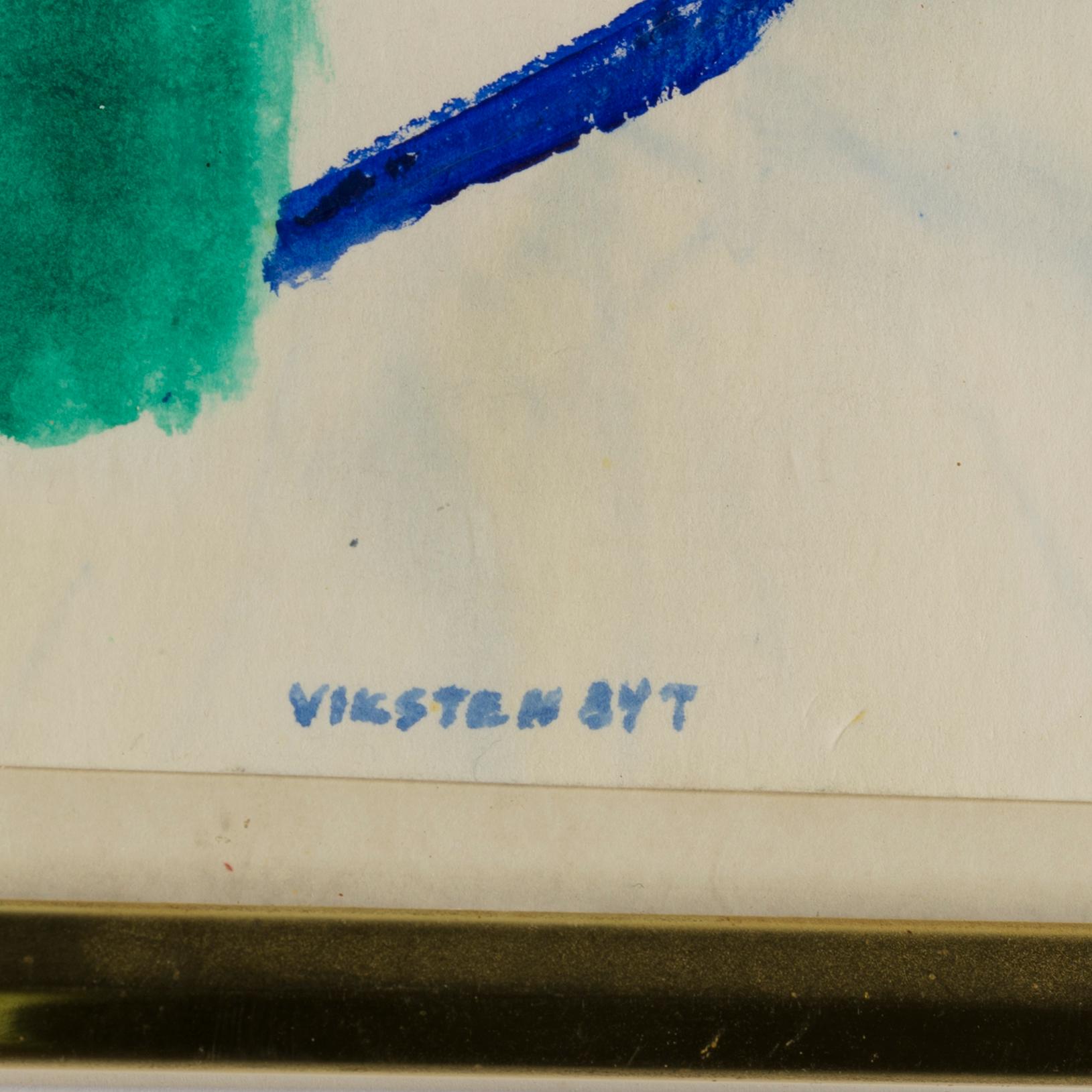 HANS VIKSTEN, watercolour, signed and dated -84.