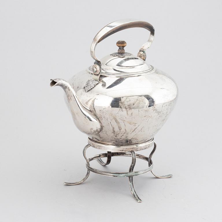 JOHAN FREDRIK BIÖRNSTEDT, a silver teapot, Stockholm 1816-17.