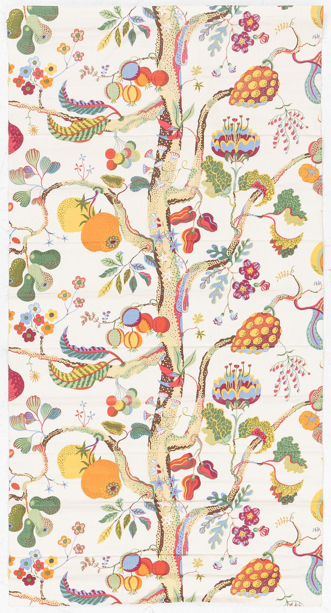 Josef Frank, Roller blind, "Vegetable Tree", Svenskt Tenn.