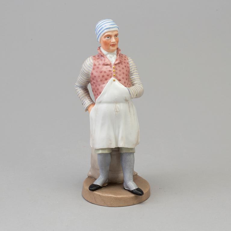 A Bing & Gröndahl figure of a miller, Denmark, 1894.