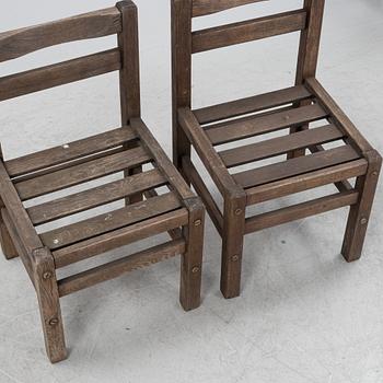 Elsa Stackelberg, a table and four chairs, Fri Form, Sweden, second half of the 20th century.
