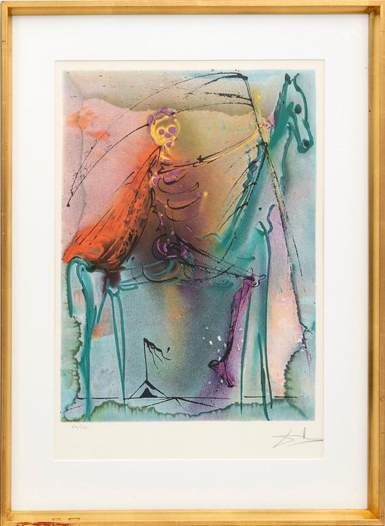 Salvador Dalí,  lithograph with embossing signed and nubmered 20/250.