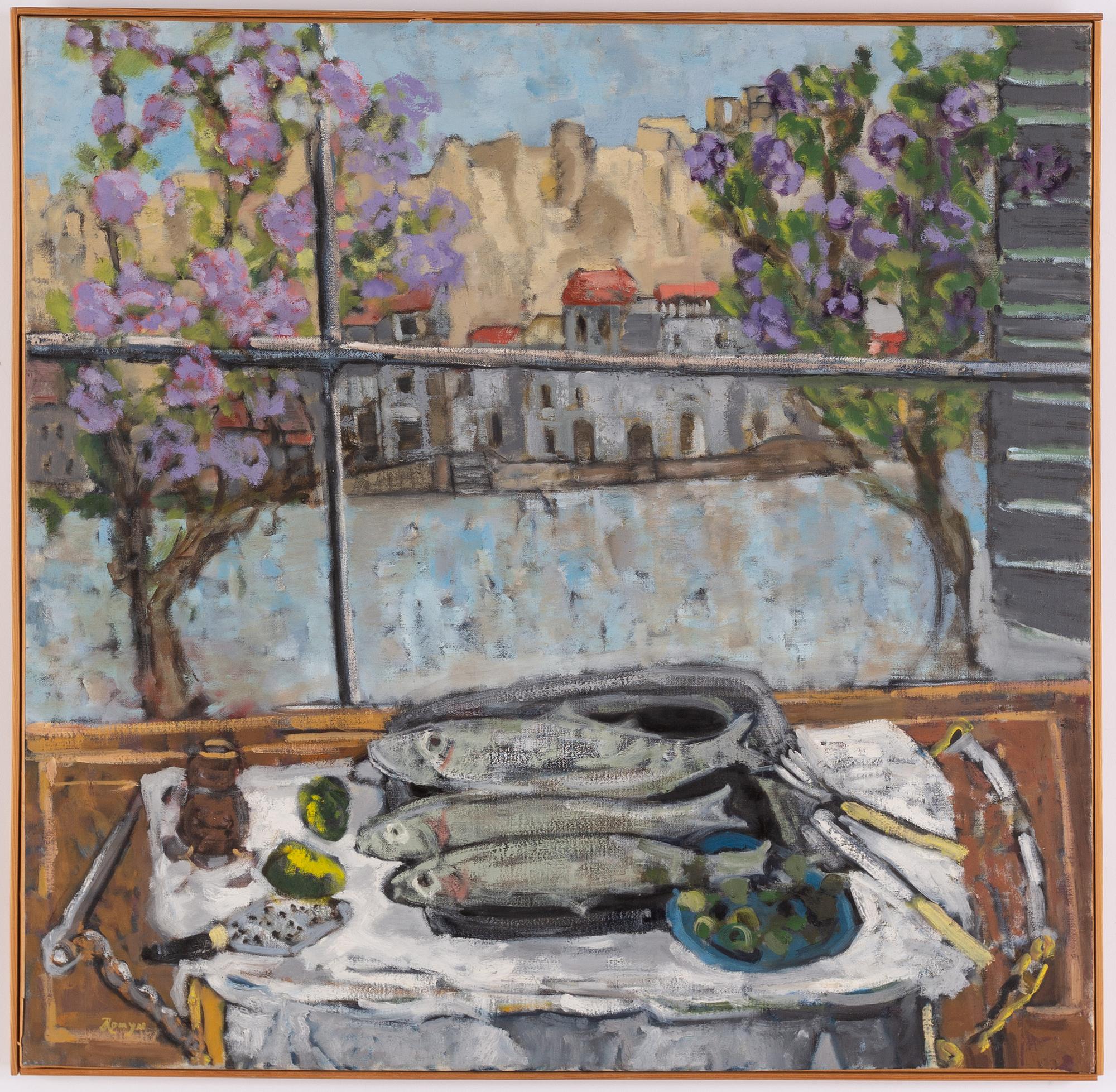 Dick Romyn, oil on canvas, signed.