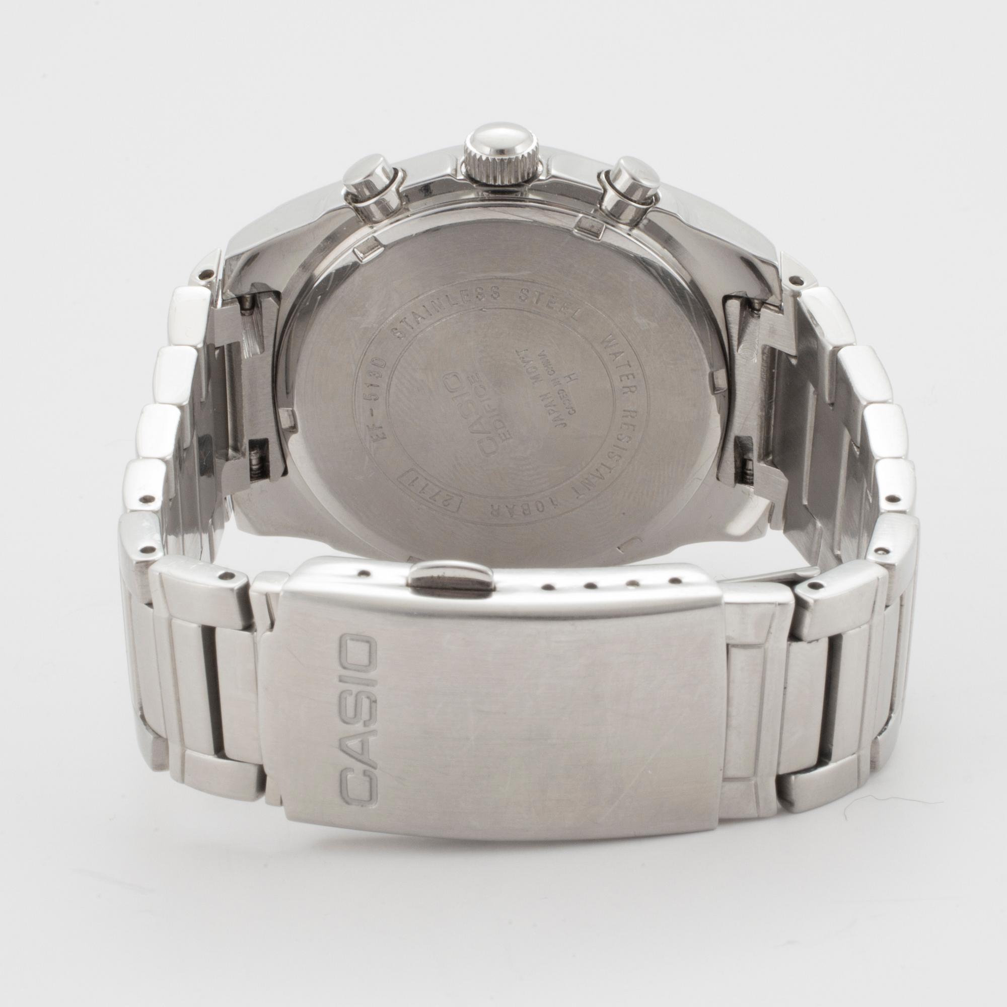 CASIO, Edifice, chronograph, wristwatch, 40 mm,