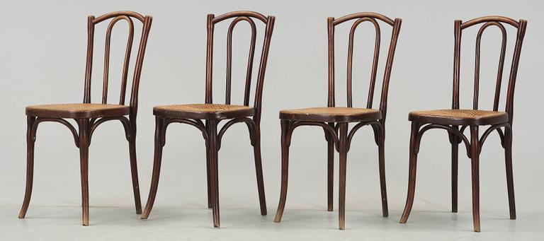 STOLAR, 4 st, Thonet, 1900-talets första hälft.