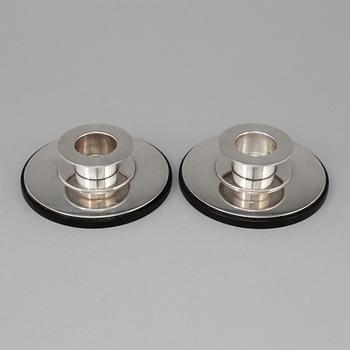 A pair of Danish EPNS ATLA candlesticks.