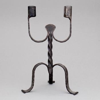 LJUSSTAKE, för två ljus, Sverige, 18/1900-tal.