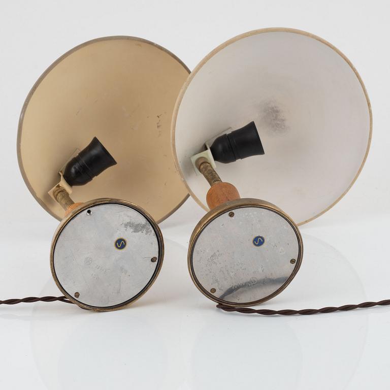 Bertil Brisborg, a pair of table lamps, model "32745", Nordiska Kompaniet, 1940s-1950s.