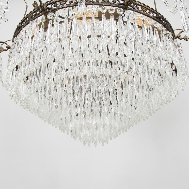 Kattokruunu, empire-tyyli, 1900-luvun puoliväli.