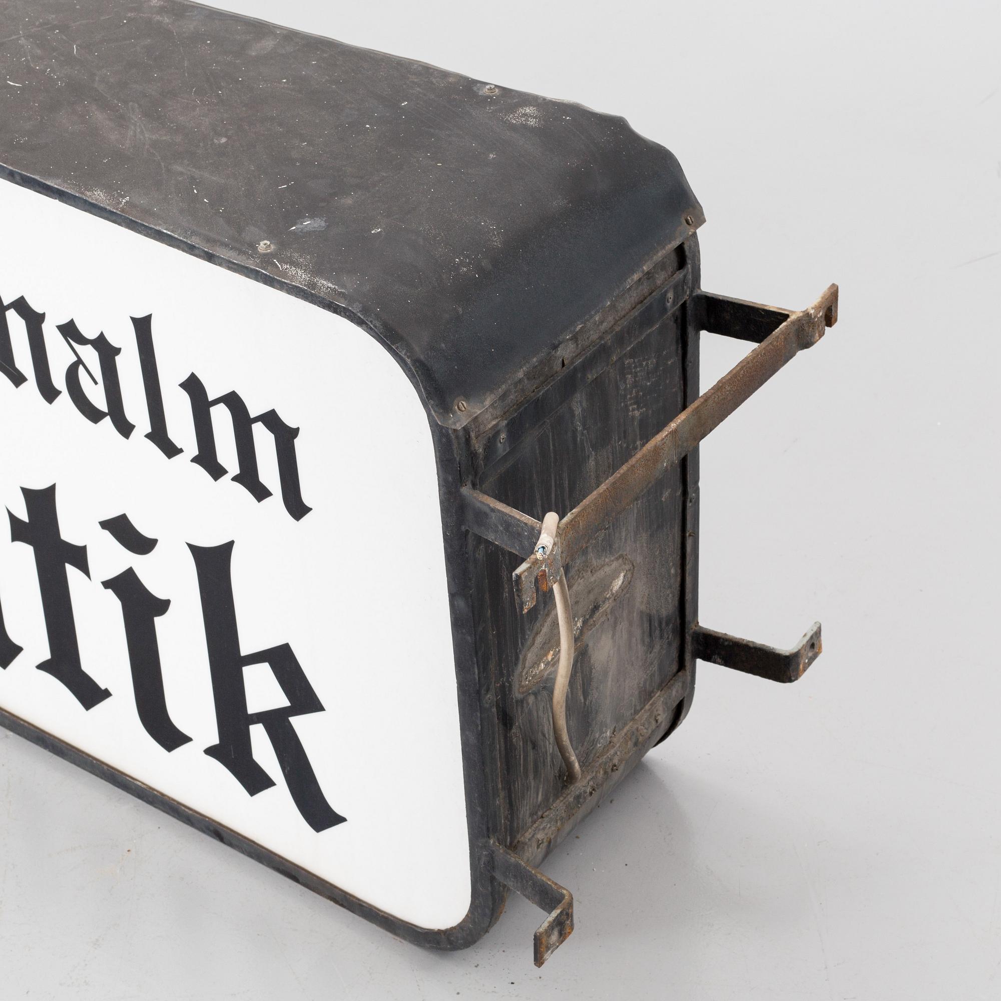 SKYLT / BUTIKSSKYLT, 1960-60-TAL.