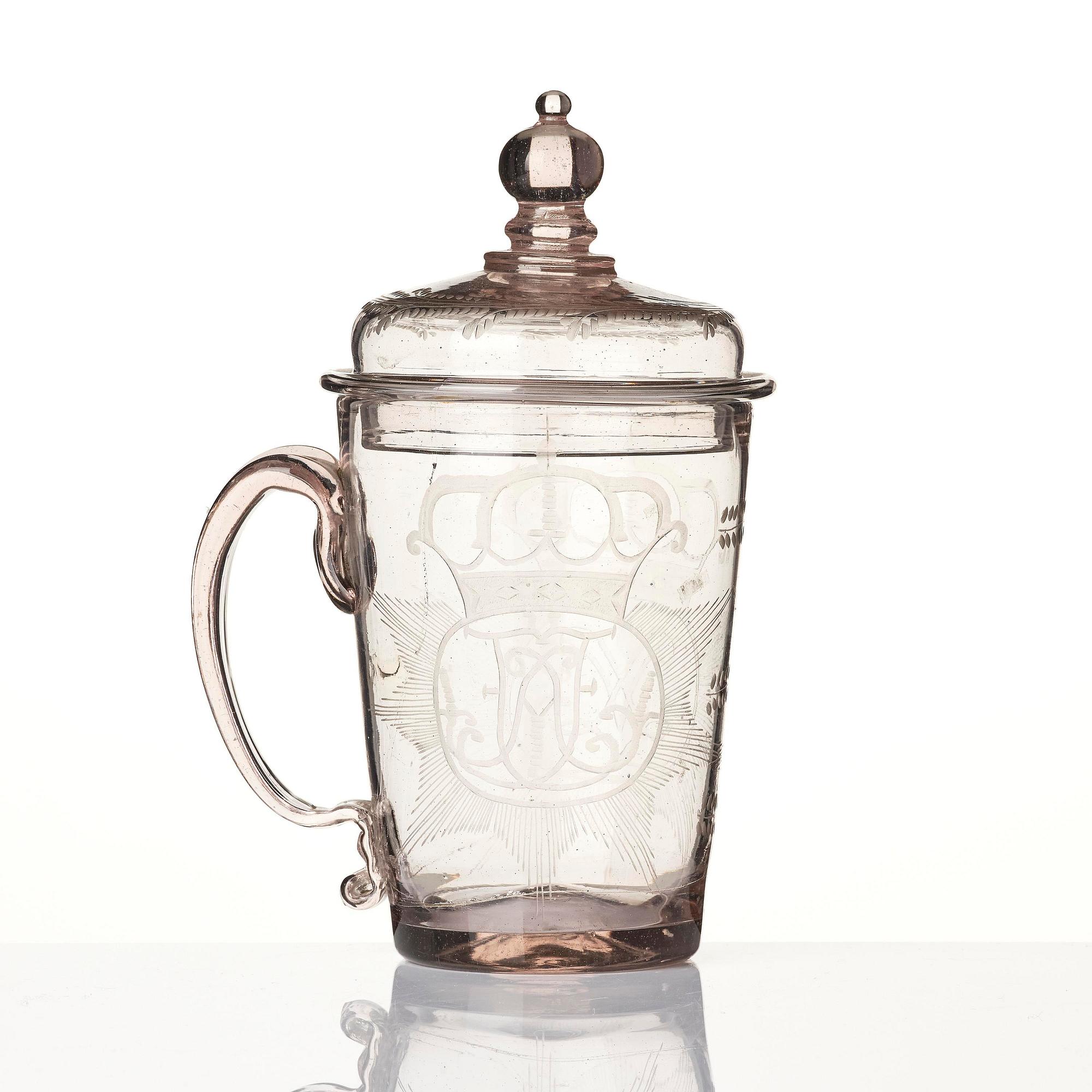 A tankard, possibly Henrikstorp, Sweden, 18th century.