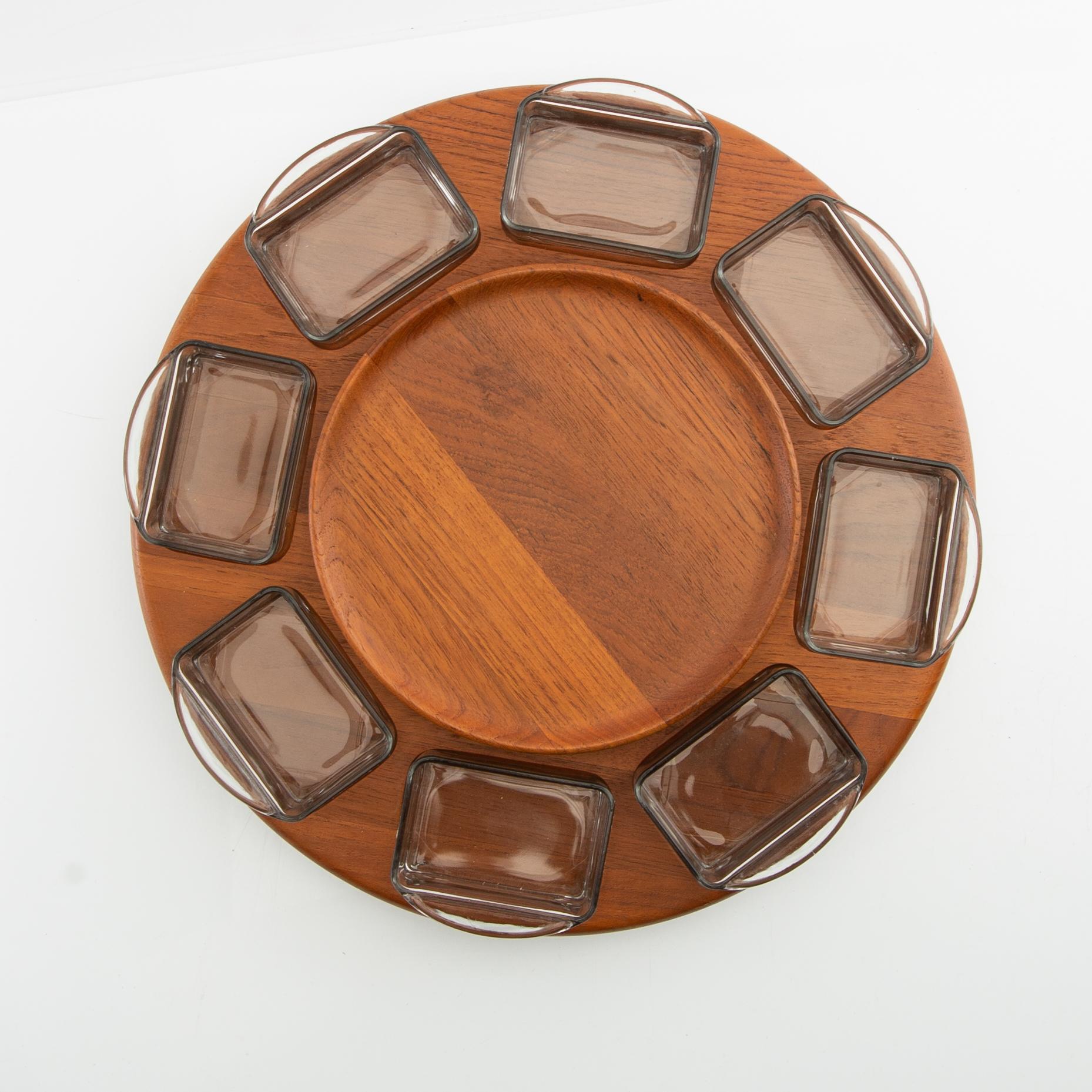 Serving tray "Lazy Susan" Digsmed Denmark 1970s.