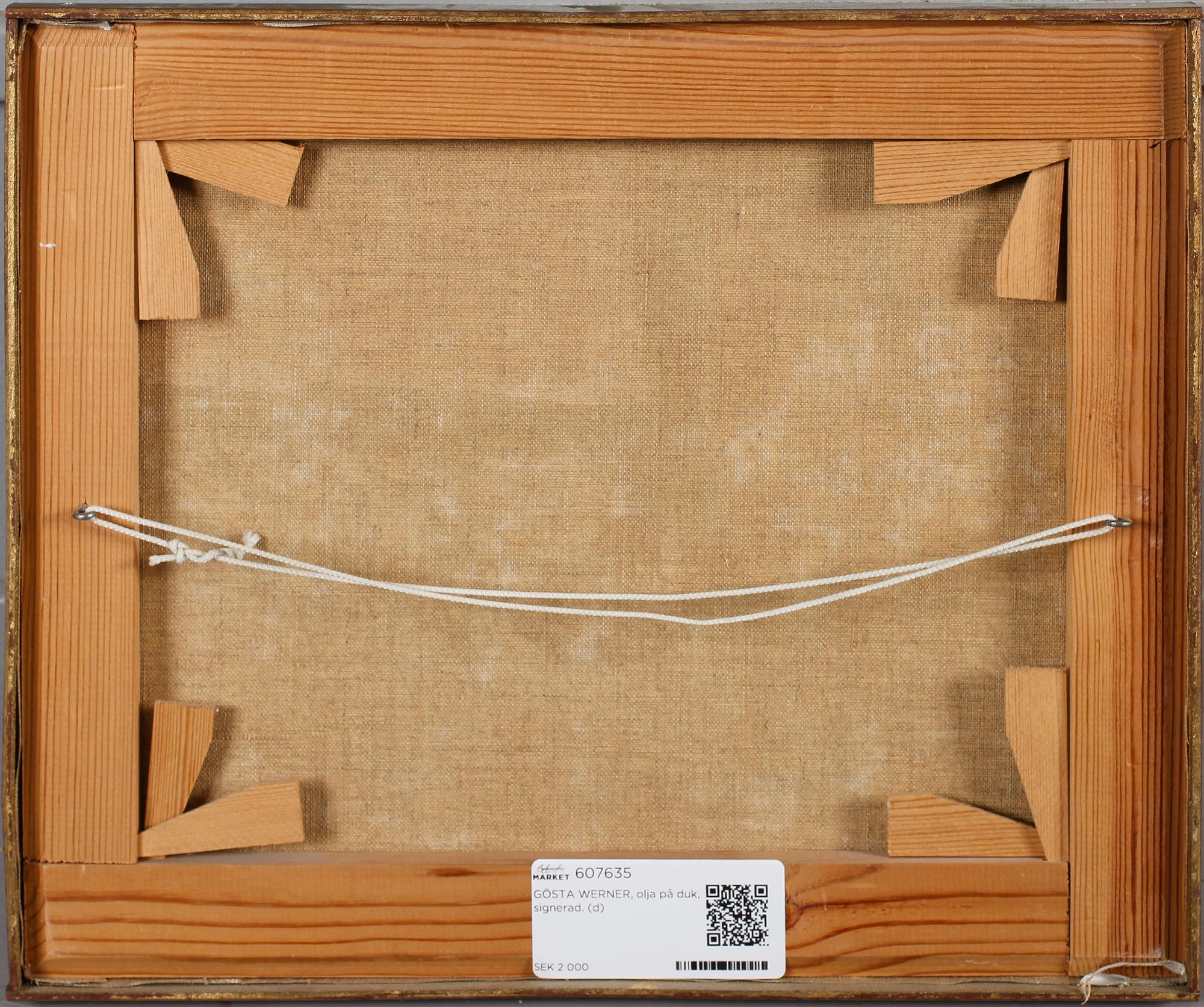 GÖSTA WERNER, olja på duk, signerad.