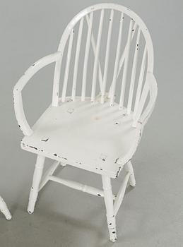 ARMCHAIR, one pair. Early 20th century.