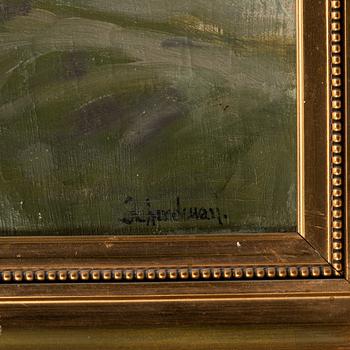 Okänd konstnär, Tyskland, signerad Scherdman, Hamnmotiv.