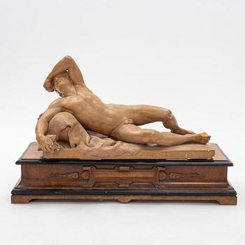 Johan Tobias Sergel, efter. Skulptur, patinerad gips.