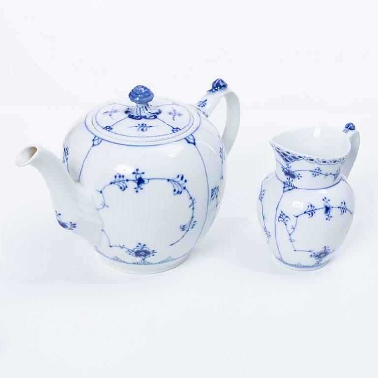 Royal Copenhagen, a 36-piece tea service, 'Blue Fluted', Denmark.