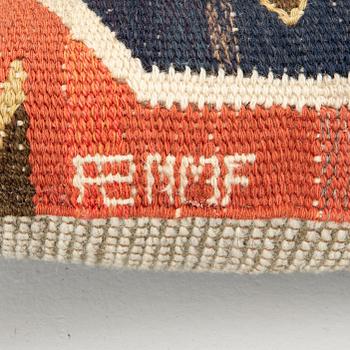 Märta Måås-Fjetterström, Cushion, "Red Horse", approx. 39 x 39 cm, signed ABMMF.