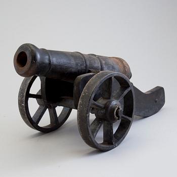 A 20th century salute cannon, cast- iron, Stavsjö bruk, Sweden.