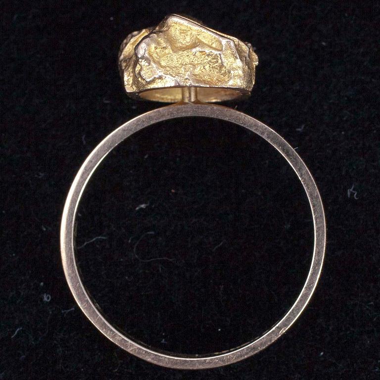 RING, guld 14K, Björn Weckström, Lapponia 1975, Tot. vikt ca 3,1gr.