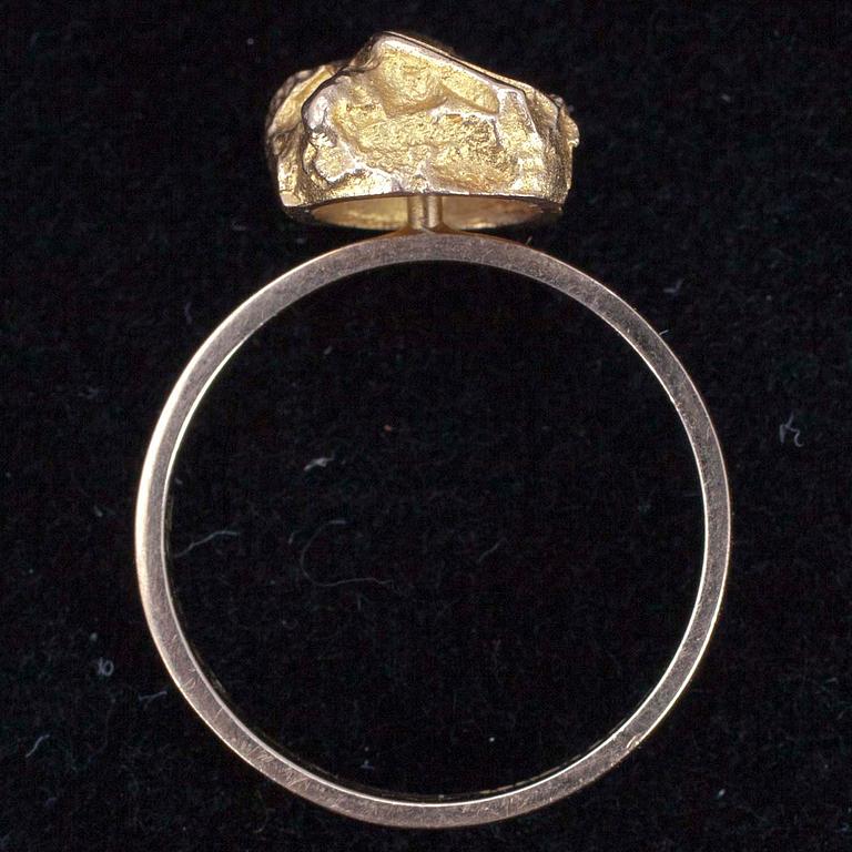 RING, guld 14K, Björn Weckström, Lapponia 1975, Tot. vikt ca 3,1gr.