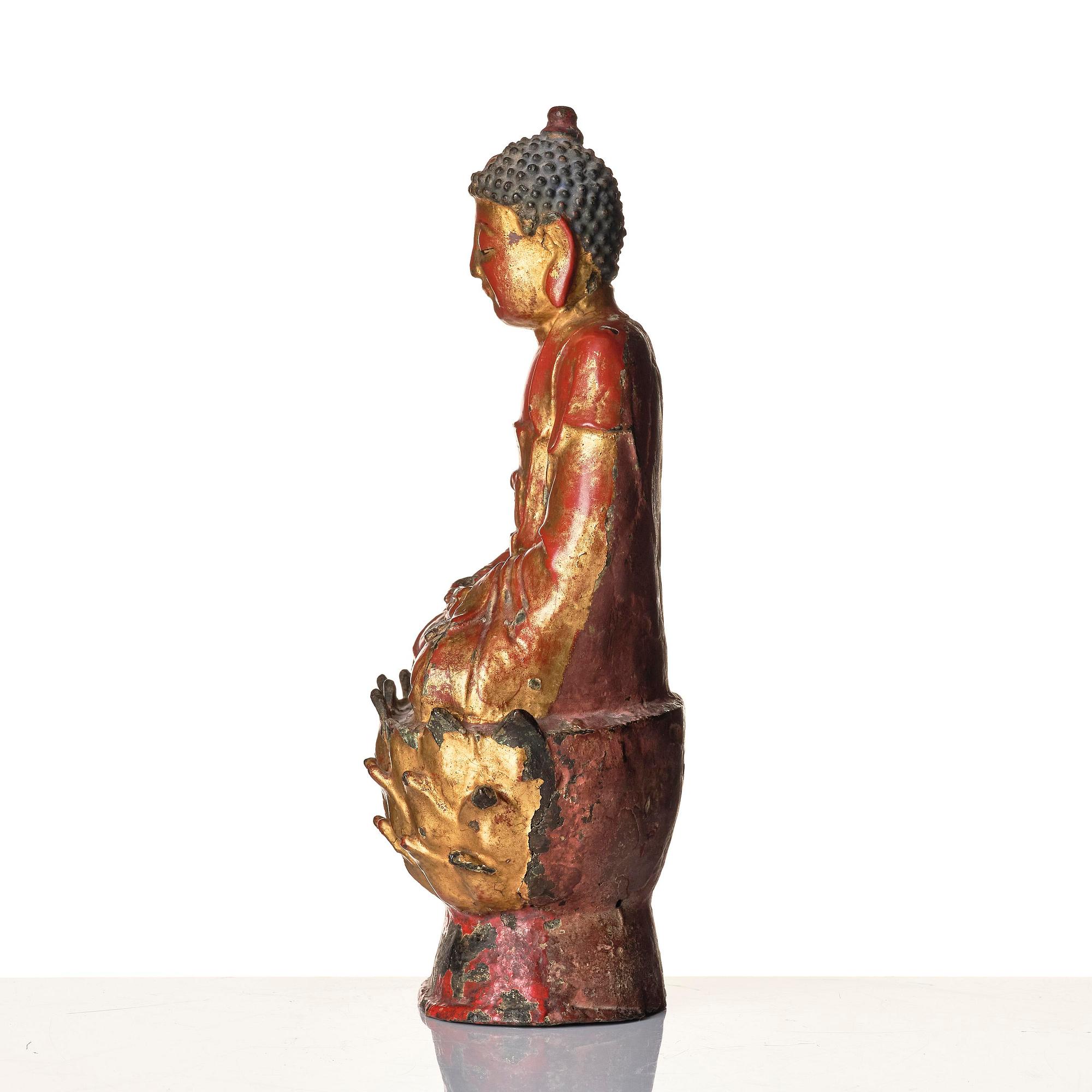 Bhaisajyaguru Buddha, brons. Mingdynastin (1368-1644).