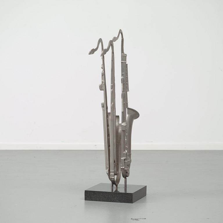 Arman (Armand Pierre Fernandez), FERNANDEZ ARMAN, Sculpture in nickel plated bronze signed Arman and numbered 19/100.