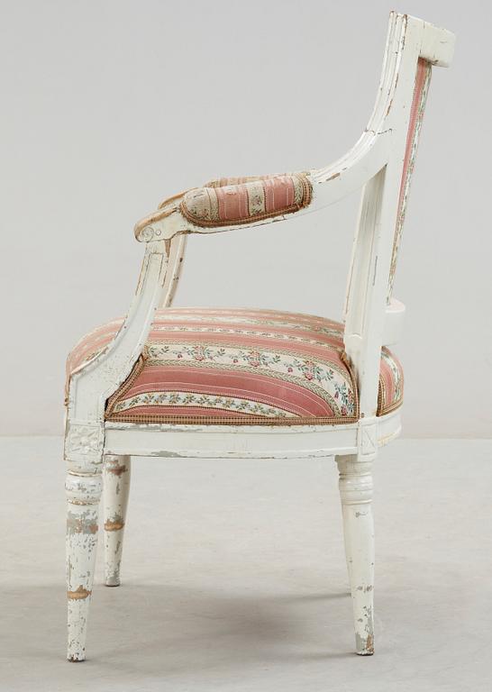 KARMSTOL, gustaviansk. 1700-talets slut.