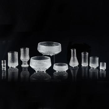 Tapio Wirkkala, glasservis 52 delar, "Ultima Thule", Iittala, Finland, 1900-talets andra hälft.