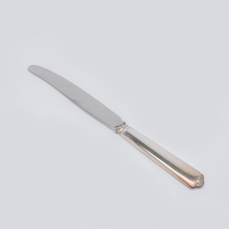 W.A. Bolin, bestickuppsättning, 89 delar, silver, Stockholm 1938, gammal Fransk.