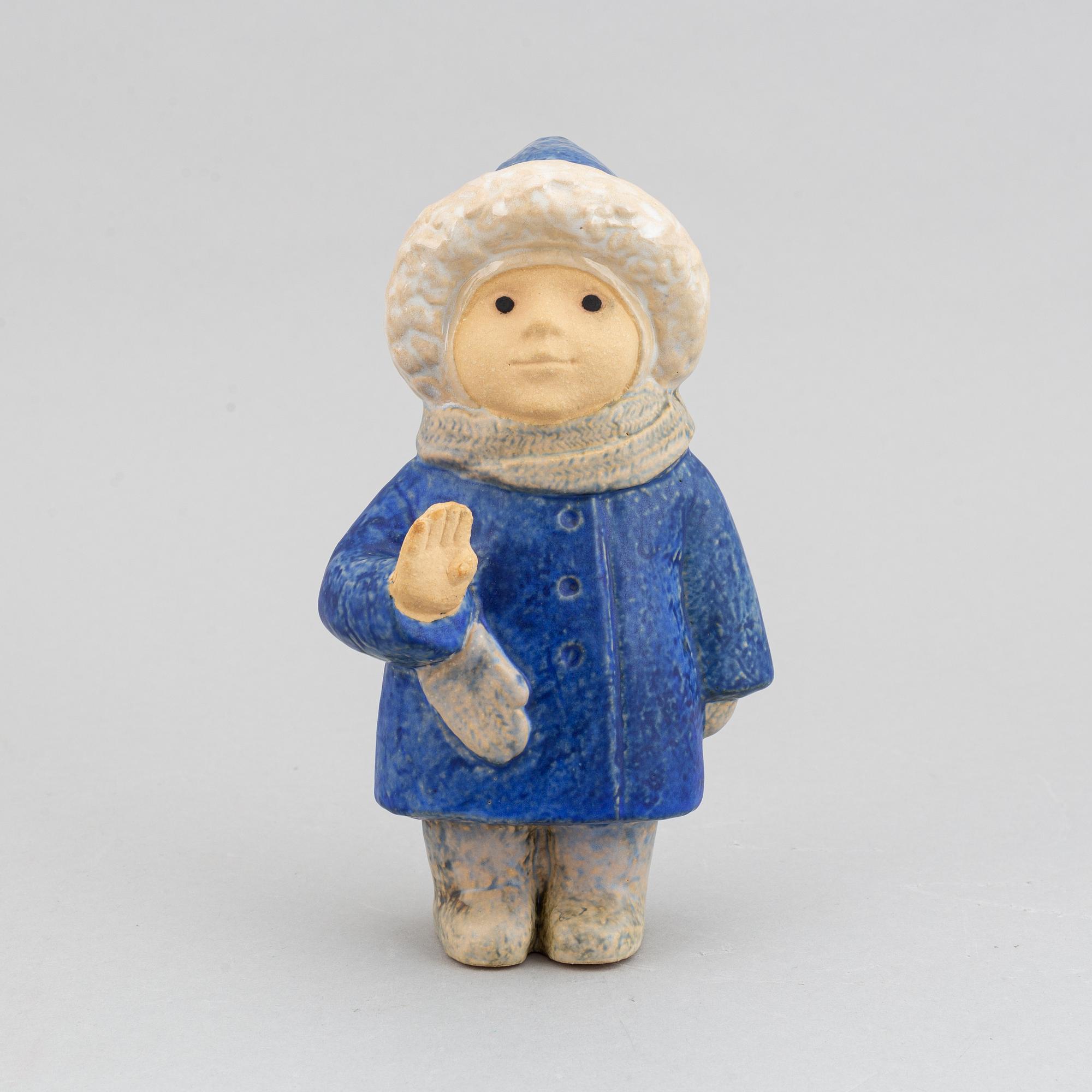 Lisa Larson, three stoneware figurines, K-studion, Gustavsberg.