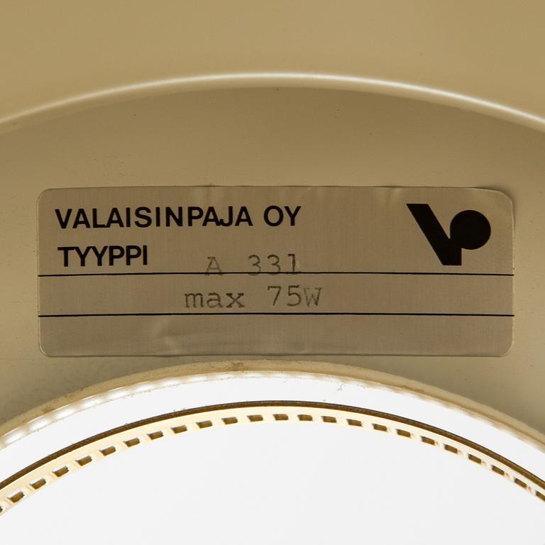 Alvar Aalto, taklampa, "Bikupa" A331, Valaisinpaja.