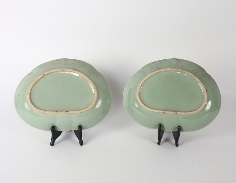 FAT, ett par, porslin, Kanton, 1800/1900-tal.