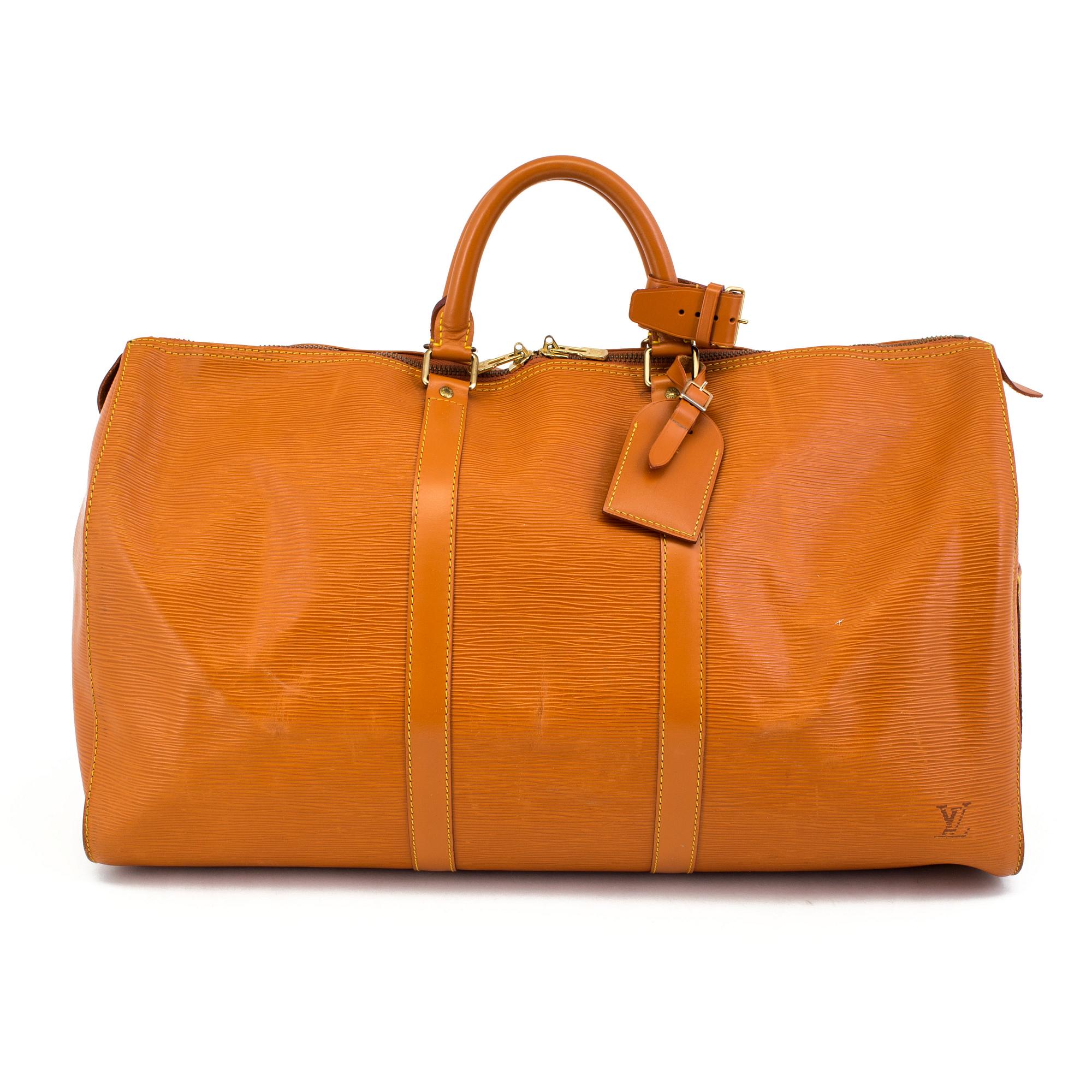 VÄSKA, "Keepall 50 Epi", Louis Vuitton.
