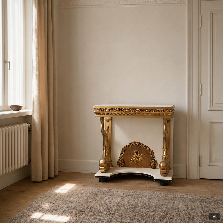 Console table, Empire, first half of the 19th century.