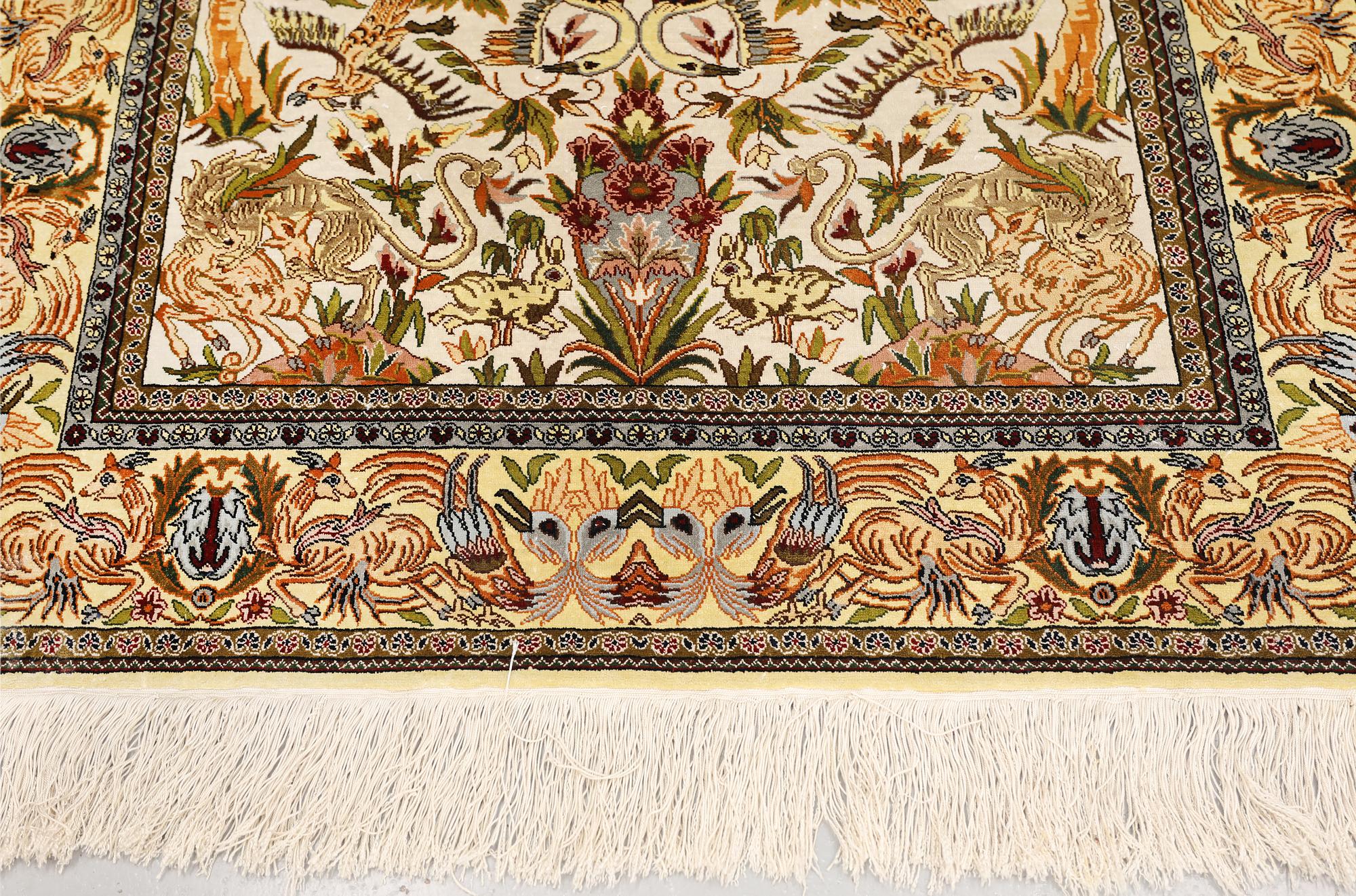Carpet, Kayseri, silk, 166 x 114 cm.