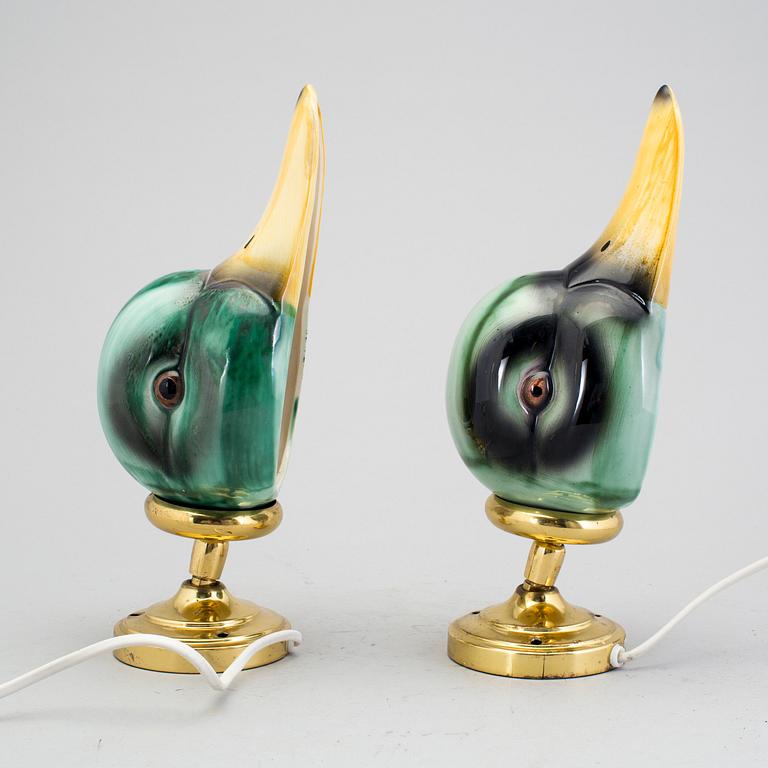 A pair of wall lamps, Gamla Stans Lampfabrik, purchased in 1978.