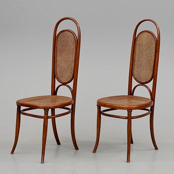 STOLAR, ett par, Thonet, omkring 1900.