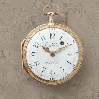 JACOB KOCK, (1737-1805) Stockholm, pocket watch, 56,5 mm,