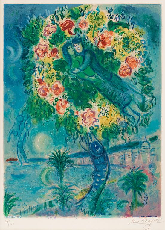 Marc Chagall, "Couple et poisson"; from: "Nice et la Côte d'Azur".