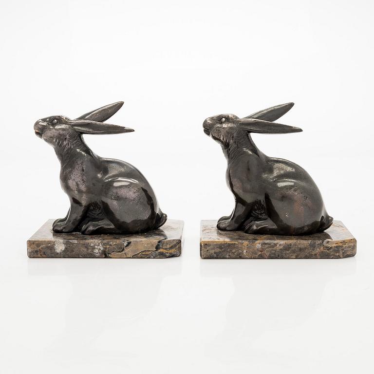 Bokstöd, ett par, 1900-tal.