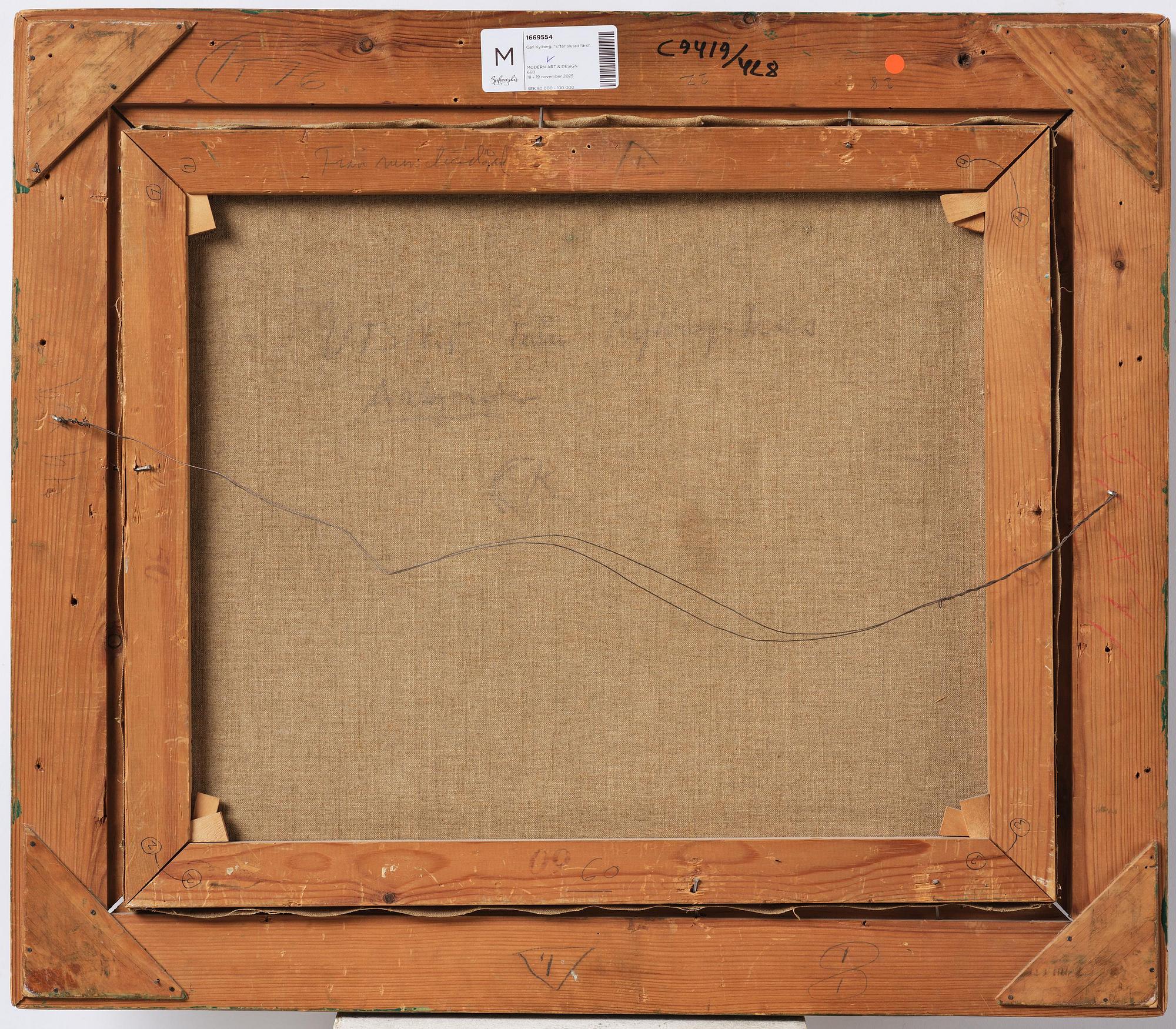 Carl Kylberg, "Efter slutad färd".