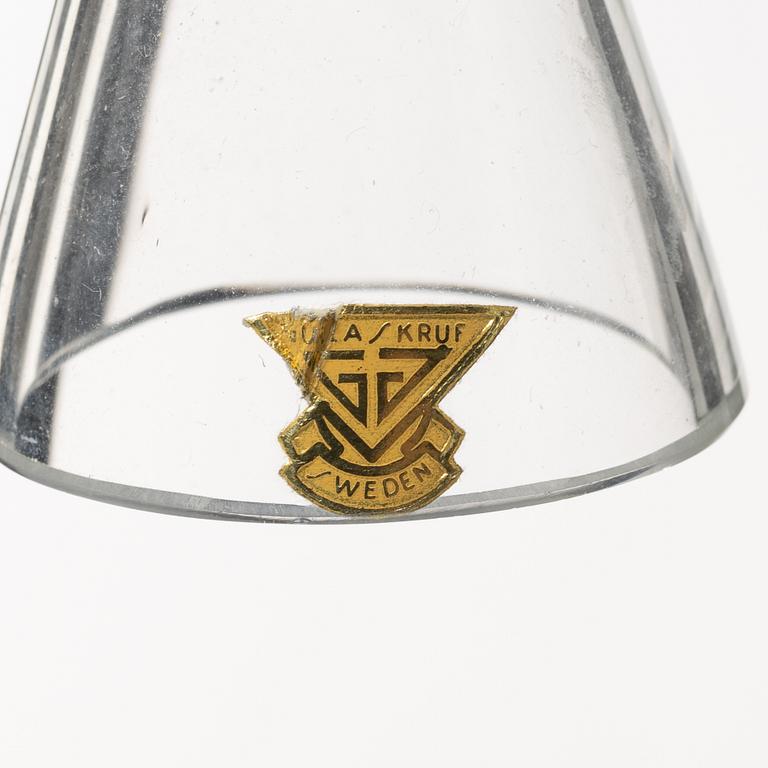 Kjell Blomberg, a set of ten 'Klothepp' glass sculptures, Gullaskrufs glasbruk, Sweden, 1960's.