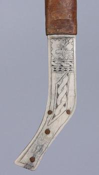 KNIV, ben, monogramsign, 1900-tal.