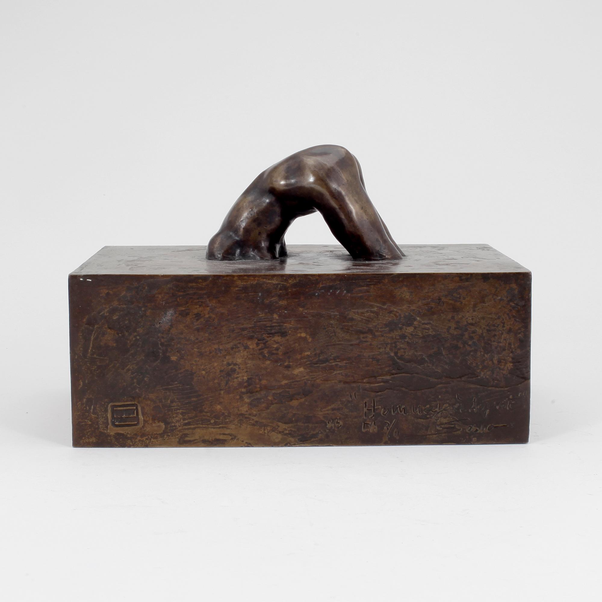 SACHA SOSNO, skulptur, brons, signerad, EA 7/11. Daterad 85.