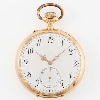 IWC, pocket watch, 18K gold, 51.5 mm.